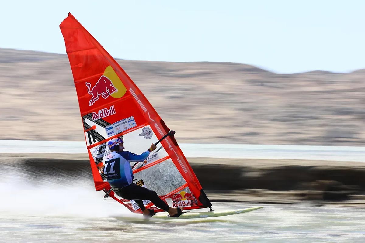 Björn Dunkerbeck sur le Lüderitz Speed Challenge