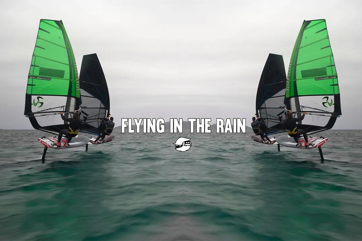 Flying in the rain